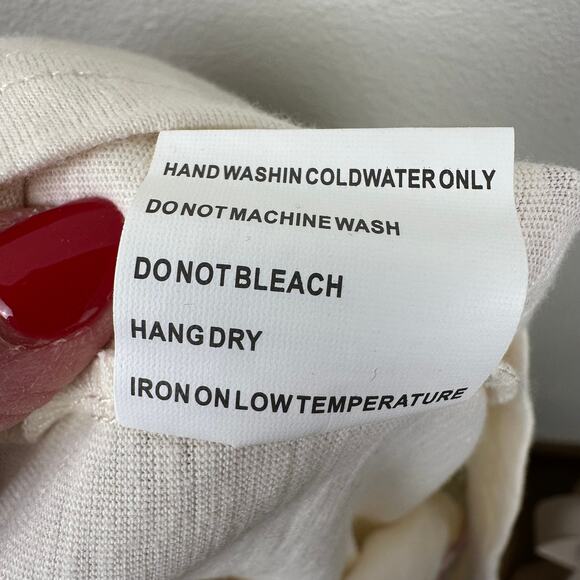 NEW Solitaire Embroidered Top Blouse Cream Women's Sm Peasant Boho Cottagecore - Picture 11 of 12